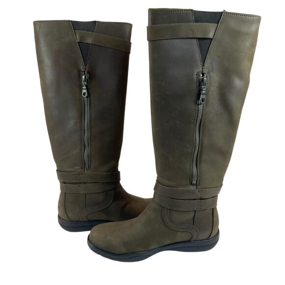 Columbia Jessa Tall Leather Waterproof Boots Women's Size 7 - Picture 7 of 11